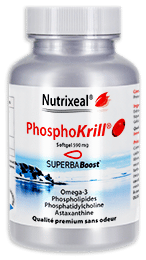 Phosphokrill softgels Nutrixeal : huile de krill
