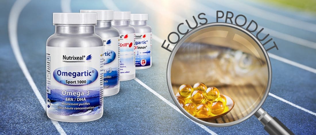 Focus produit sur les omega-3 de la gamme Omegartic Nutrixeal.