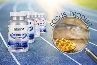 Focus produit sur les omega-3 de la gamme Omegartic Nutrixeal.