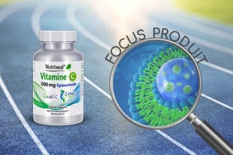 Focus produit vitamine C liposomale en gélule de Nutrixeal.
